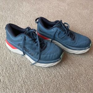 Hoka One One Men Sneaker Bondi 7 Blue Athletic Running Shoe